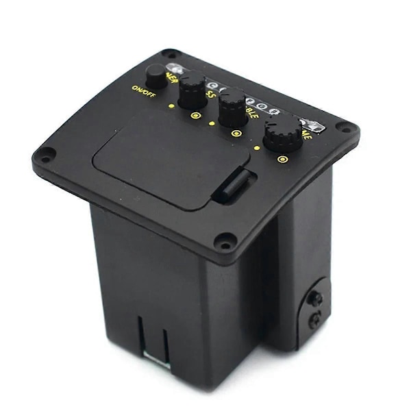 Professionell Akustisk Gitarr Preamp EQ Stämapparat Pickup Gitarr Pickups Preamp Stämapparat Piezo Pickup Equalizer Gitarrtillbehör