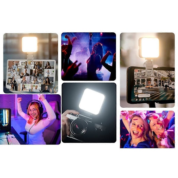 LED Taskulamppu Kannettava Ladattava Mini Täyttövalo Videokuvaukseen Meikki Kamera Kannettava Selfie Valo, B