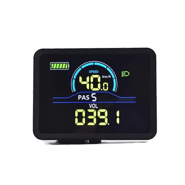 P5C Elcykel LCD Display Mätare 24V-60V Ebike Intelligent Display IP67 UART Färgstark LCD Display Mätare SM 5+2PIN