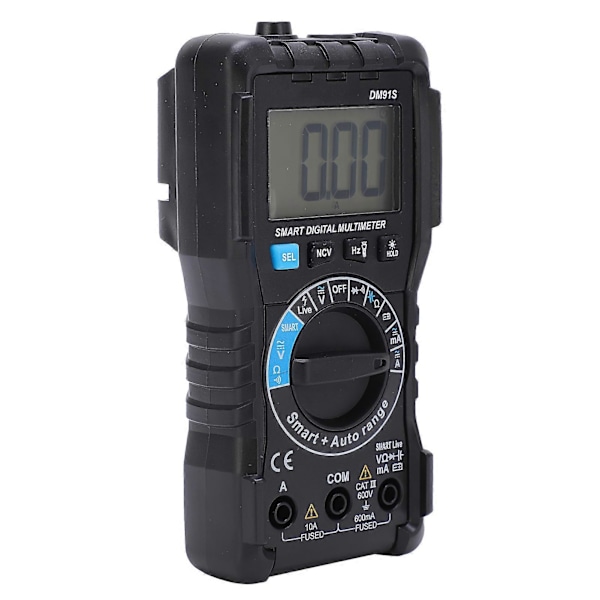 DM91S Manuell Auto Range Digital Multimeter Multifunktionell Hög Noggrannhet Mini Multimeter 600V/10A