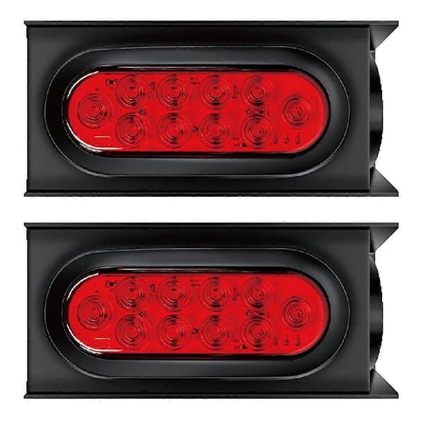 2 STK Trailer LED Baglygter Bageste Sidemarkeringslys Vandtætte Stop Bremselys til RV Lastbil