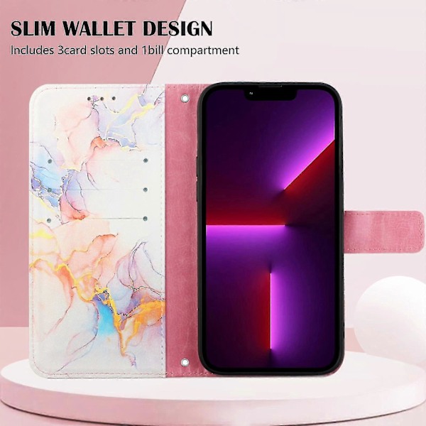 Marmor Mönster Fodral För Iphone 13 Pro Max LS004