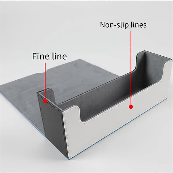 Magnetisk Sugekort Organizer Samlekort Deck Box Holder Samler Spil Case Blå