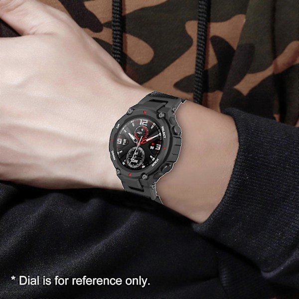 Silikoninen kellon ranneke, yhteensopiva Huami Amazfit T-Rex T-Rex Pro -kellon rannekkeen korvaavan rannekkeen kanssa red
