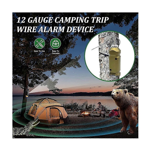 Perimeterlarm med tråd, Camping Trip Wire Alarm Device, Tidig Varningssäkerhet för Campingsäkerhet
