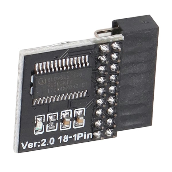 TPM2.0 Sikkerhedsmodul 18pin til ASROCK Bundkort LPC Kort til WIN11 Opgraderingstest Sort
