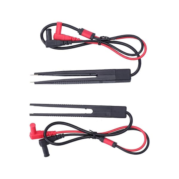 2 st Multimeter SMD Testklämma Testpincett Typ Kapacitans och Induktans Testkabel LCR Patchklämma