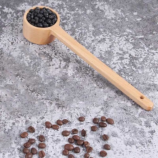 Langt Håndtak Treskjeer Kaffebønner Skje Krydderskje Kjøkken Suppeskje Øse Scoop Kjøkkenredskaper Verktøy