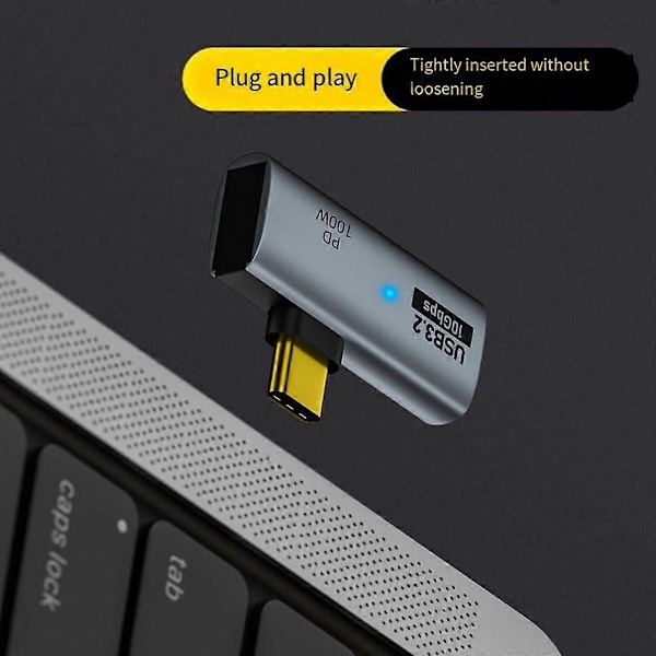 Type C -sovitin OTG 10 Gbps nopea tiedonsiirto 100 W PD-lataus USB3.2/Type-C-latausmuunnin puhelimelle