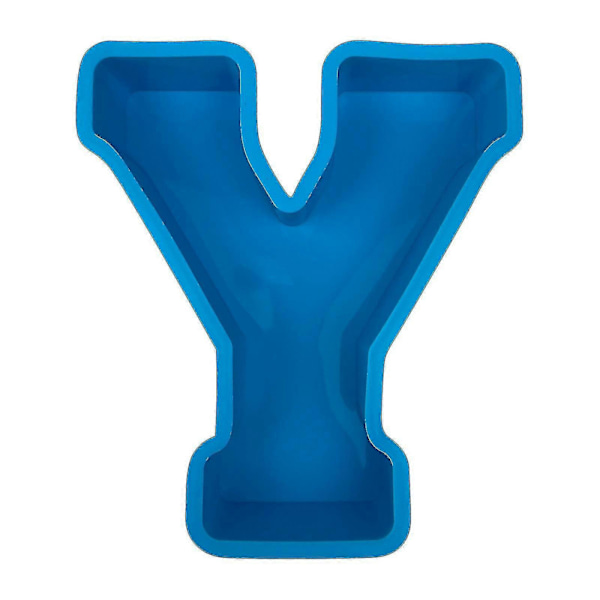 Alphabet Kagebageform Engelsk Bogstav Silikoneform 3d Alfabet Bogstav Y