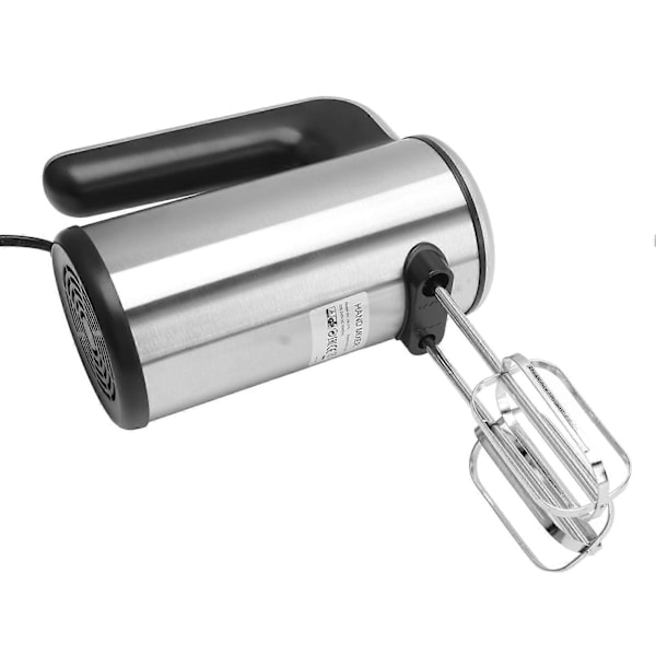 Elektrisk Handmixer Justerbar Rostfritt Stål Köksmixer med Visp Degkrokar 200W