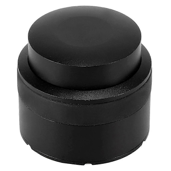 51 mm ruostumattomasta teräksestä valmistettu kahvijauheen tamppaus- ja tasoitusväline, kahvinvalmistustarvike, musta