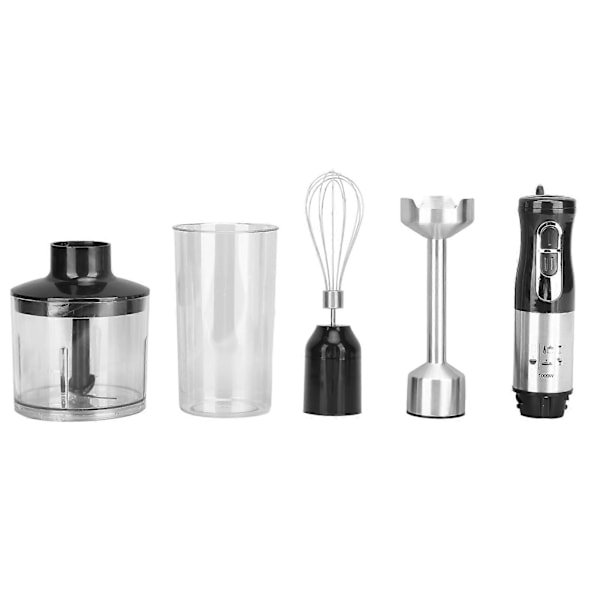 Stavmixer Elektrisk 4 i 1 Nedsänkbar Visp Äggvisp Mixer Köttkvarn Verktyg 1000W för Kök EU-kontakt 220V