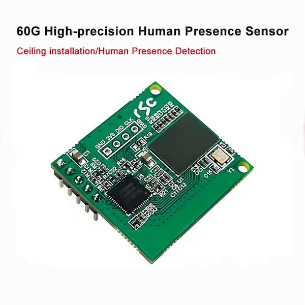 60GHz Millimetervågsradar Högprecisions Multi-Person Detektion 3D Människonärvarosensor LD6001B Radarmodul