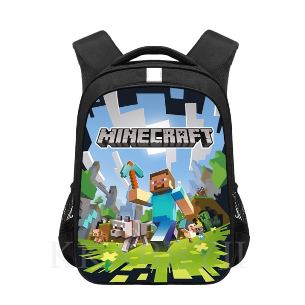 16 tums Mochila barn skolväska Kids Cartoon Anime printed skolväska Silver