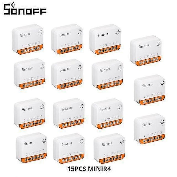 1-20 st Sonoff Mini R4 Wifi Switch Modul Smart Wi-fi 2-vägsbrytare Smart Hem Fungerar R5 S-mate 15pcs