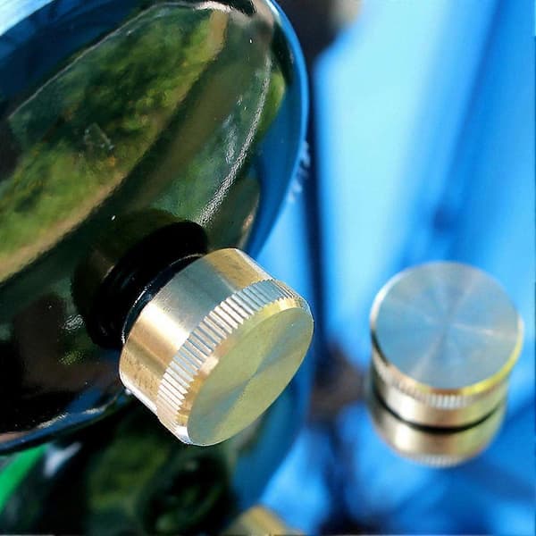 Solid Mässing Påfyllning 1LB Propangasflaska Cylinderkoppling Skyddande Förseglad Kapsel Qinhai