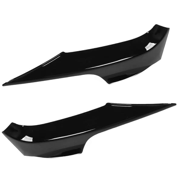 2 stk. Glossy Black Front Bumper Lip Spoiler Venstre Høyre for 3-serie E92 E93 M Sport 2006?2009