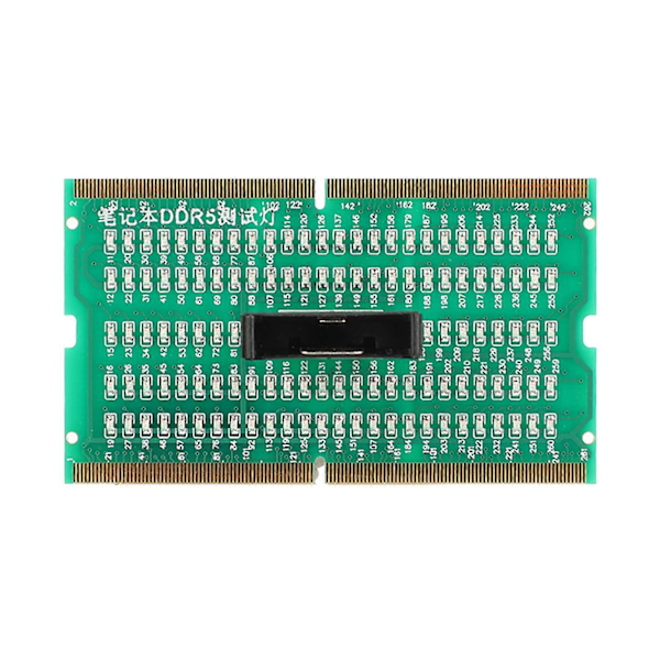 RAM Minnekortspor Testerkort PCB Notebook Diagnostisk Testerkort for DDR5 Grensesnitt Hovedkort med LED-indikator