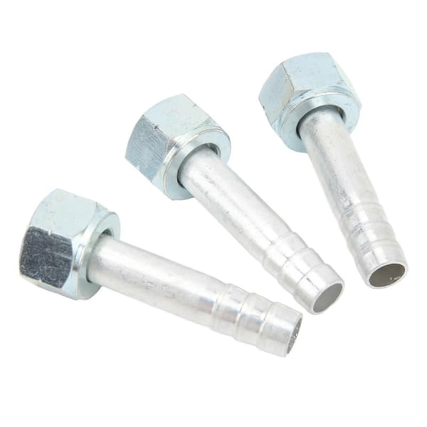 20 stk. Barb Fitting Albue Møtrik 180 Graders Aircondition Rørforbindelse Adapter Samling til Biler Lastbiler Ingeniørkøretøjer 5/8in