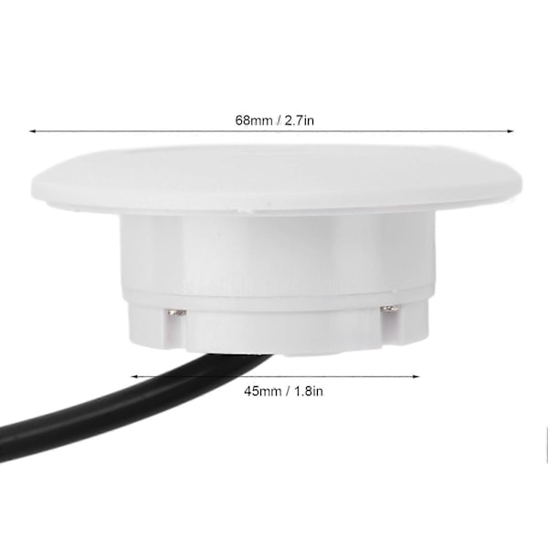 Indbygget Strømstik Skrivebord USB Opladningshub USB A og C Port til Sofabord Natbord