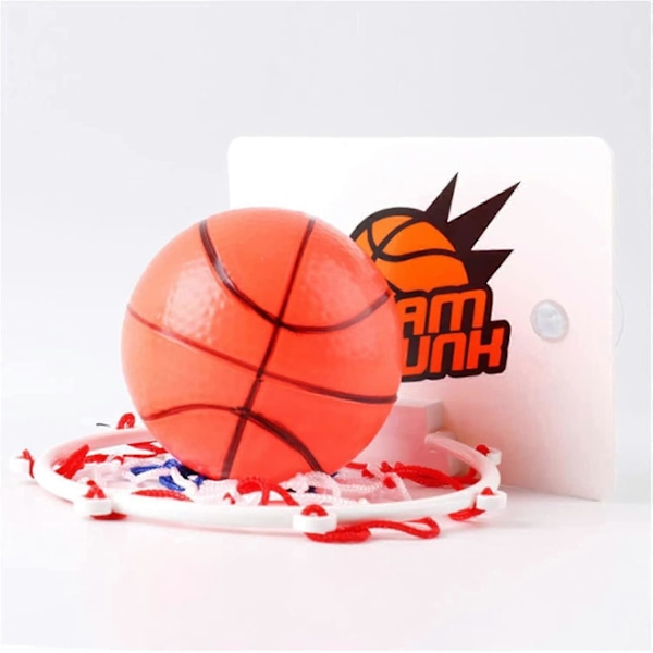 Mini Basketballkurvsett Veggfeste Innendørs Basketballsett For Barn Gutter (hvit)