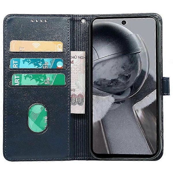 Telefonfodral för HMD Pulse Läderfodral Blue