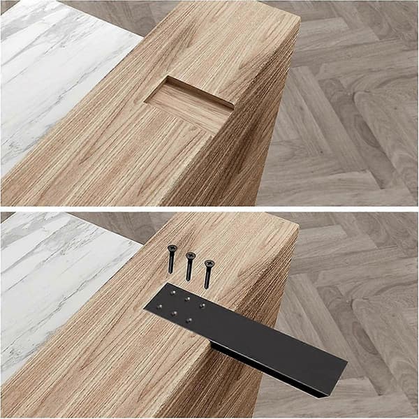 3-pack Bänkskivstöd Solid Kraftigt Knävägg Dold Bänkskivstöd Flytande Hyllkonsol B