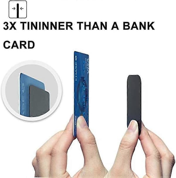 8 Metallplattor med 3m-tejp (4 runda, 4 rektangulära) Ultratunna