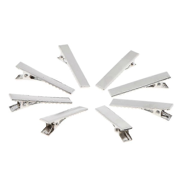 300 kpl Yksipiikkisiä 6x55mm Metallisia Alligaattoriklipsiä Hampailla Salonki Naisille
