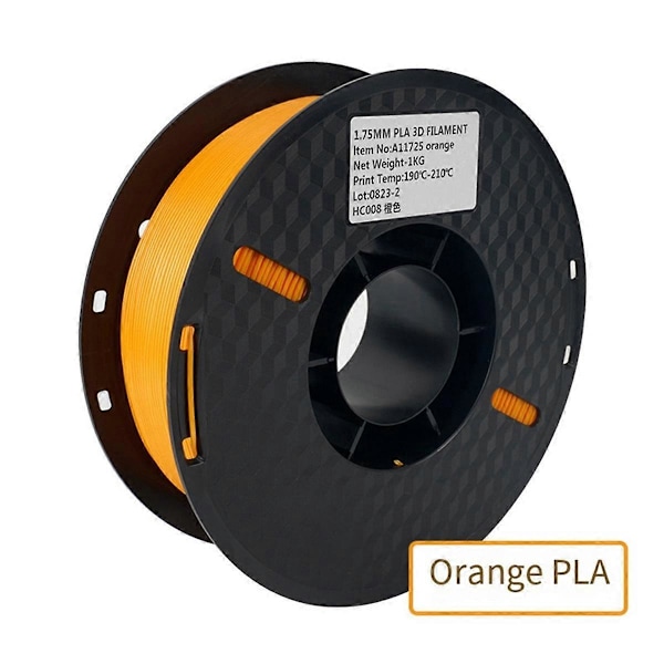 3D Print Forsyninger PLA Forsyninger 1.75mm/1KG 3D Printer Filament 1KG Spole 3D Printer Tilbehør, Orange