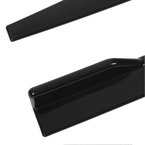 2 stk. Sideskørt Spoiler Venstre Højre 860mm Blank Sort Reducerer Luftmodstand ABS Ridsefast Universal til Biler