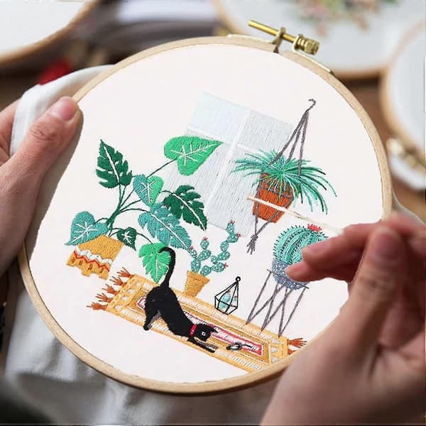 Handsömnadsset för Nybörjare, 30-pack Set Broderikit för Vuxna Broderikit