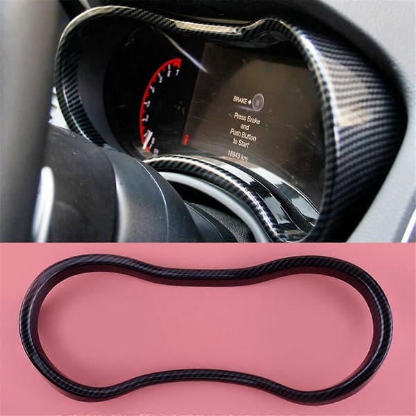 Carbon Fiber Style Bil Interiør Front Instrumentbræt Ramme Trim Cover til Durango 2014-2020