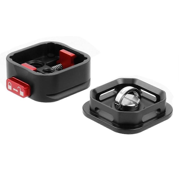 Snabbkopplingsplatta Klämfäste Plattbräda med 1/4 Skruv för Kameramonitor Fyllnadsljus Stabilisator Stativadapter