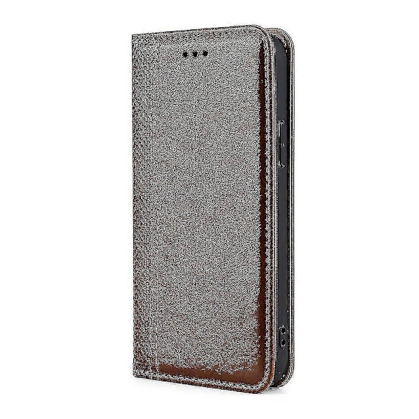Rutigt PU-fodral för OnePlus 11 Brown
