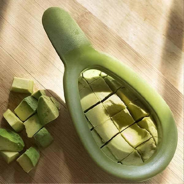 Avokadokutter Multifunksjonell Rustfri Stål Smørskreller Tråd Mango Skjærer for Matlaging
