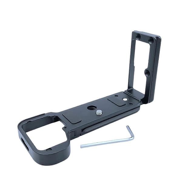 Quick Release Plate L Beslag Kameragreb til A7C2 A7CR Kamera Håndgreb Base Vertikal L Beslag Sort