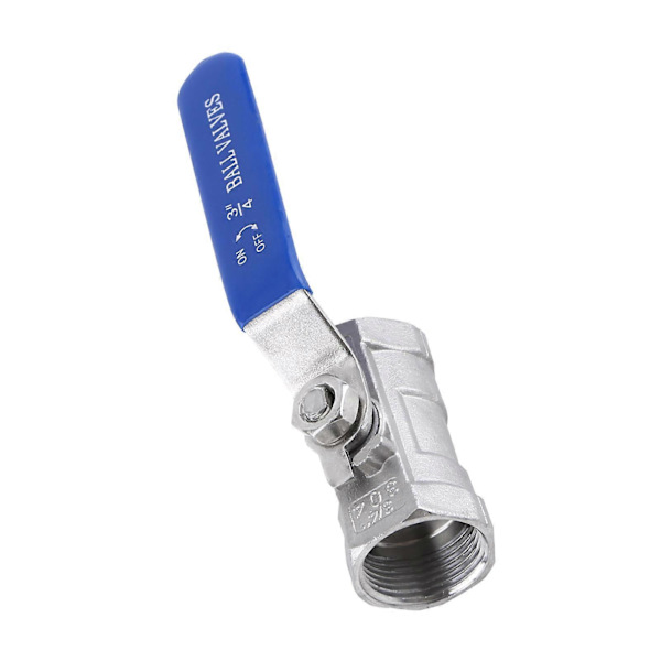 Rustfrit stål 304 Sanitær Hun Gevind Tank Rør Kuglehane (3/4\"BSP)
