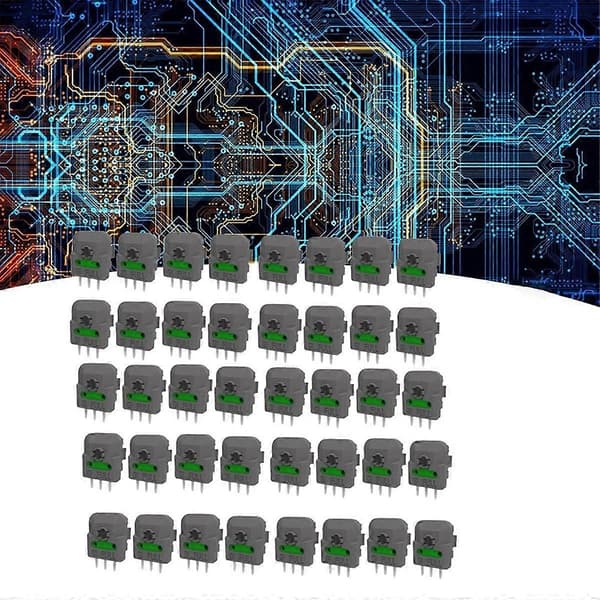 40 stk. Hall Joystick Potensiometer Sensor Modul for Spillkontroller Hall Joystick Akse Motstand Mini Bryter A