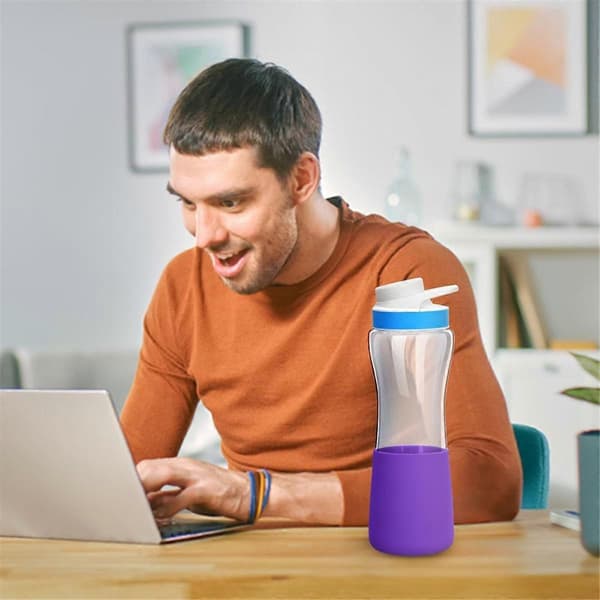 2 kpl Vesipullon Pohjasuoja Cirkul 22OZ Pullolle, Silikoninen Pullon Pohjasuoja Vesipullon Suoja Violetti