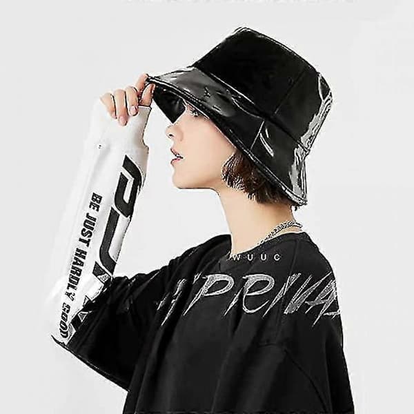 Regnhattar Vattentät Bucket Hat Bredbrättad Bucket Hat 1 st svart