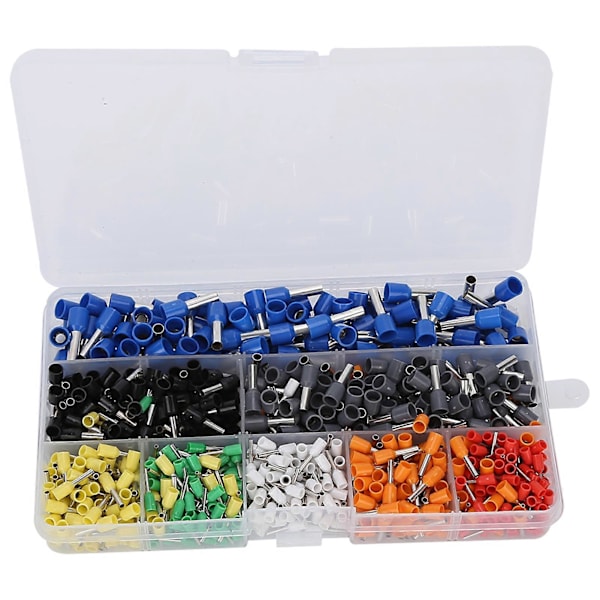 800 stk. Wire Ferrules Korrosionsbestandighed Holdbart Multipel Model Wire Crimping Værktøj til Mekanisk Engineering 800 stk.