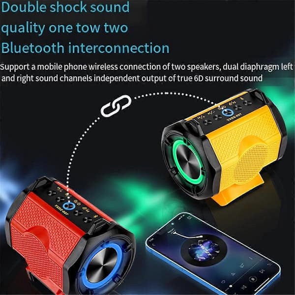 Bluetooth Høyttaler Camping for 18v-20V Batteri (Batteri Ikke Inkludert)
