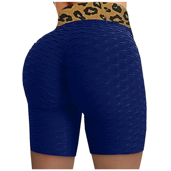 Tflycq Dam Basic Slip Cykelshorts Kompression Träningsleggings Yogashorts Byxor Blue M