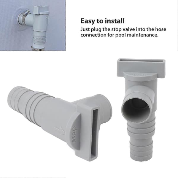 Intex Bestway Poolsun Vedligeholdelses-/stopventil til pools med 32 mm slangeforbindelser