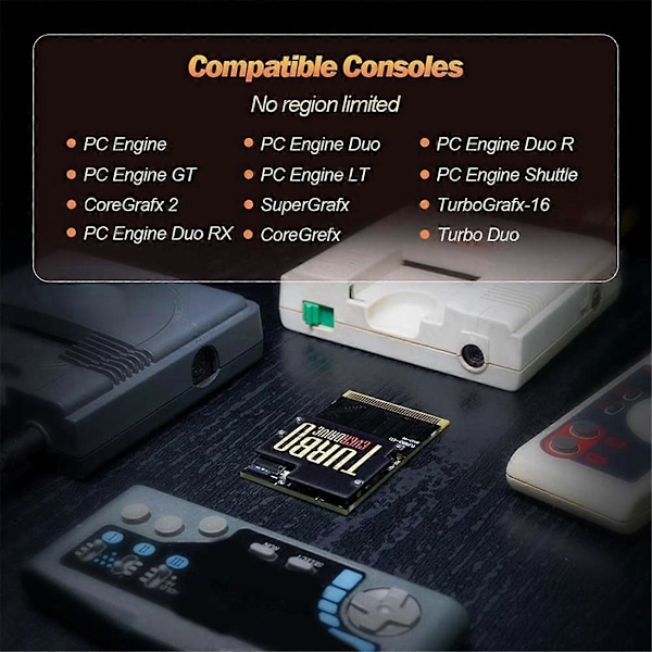 TURBO Edition -pelikortti 1000 in 1 PC-Engine -pelikonsolille