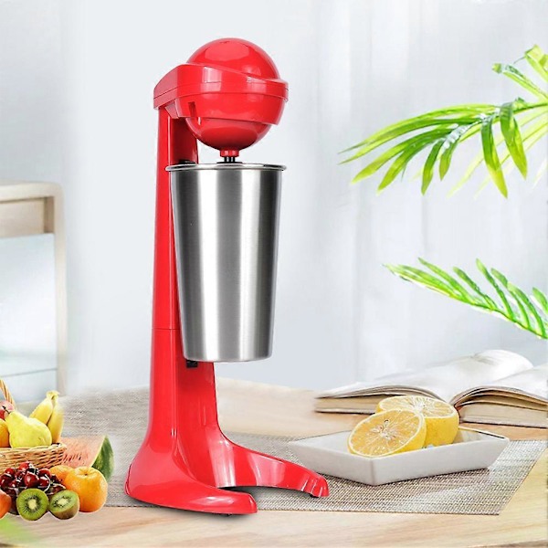 Dobbelthodet Elektrisk Milkshake Maskin Kaffedrikk Mikser Melkeblender for Hjemmebar EU Plugg 220V