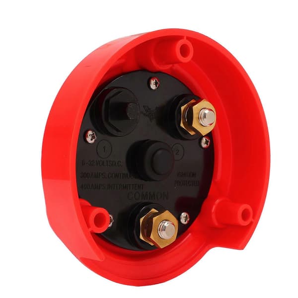 DC6?32V Batteri Afbryder Rund On Off 2 Positioner 2 Terminaler 300A Strømafbryder til Marinebåd