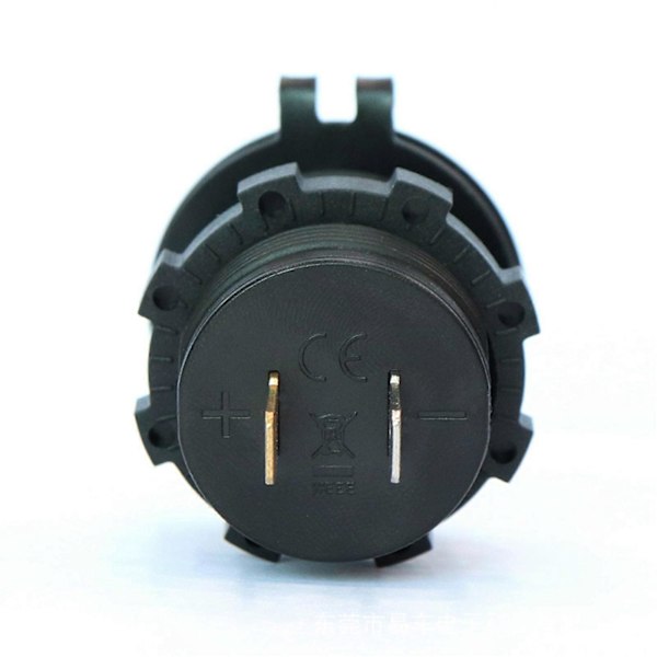 Biloplader USB Multi Port QC3.0 Hurtig Opladning Cigartænder Adapter til Autocampere Skibe Motorcykler Rødt Lys